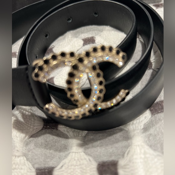 CHANEL CC Logo Luxurious leather belt ⭐️⭐️⭐️size 80 - Picture 6 of 17